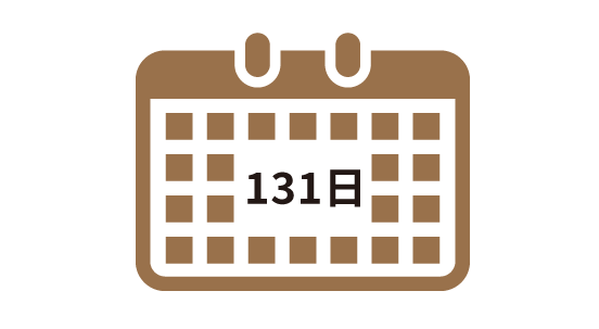 年間休日日数(2023年度)